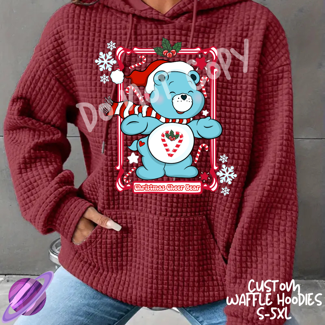 MERRY BEAR - CUSTOM WAFFLE HOODIES PREORDER CLOSING 11/19