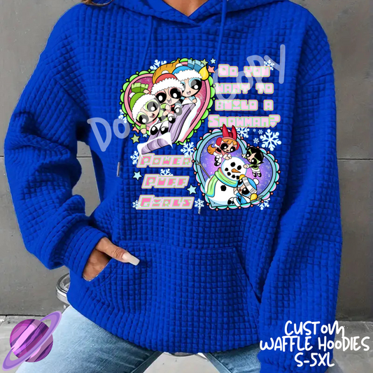 SNOWMAN GIRLS - CUSTOM WAFFLE HOODIES PREORDER CLOSING 11/19