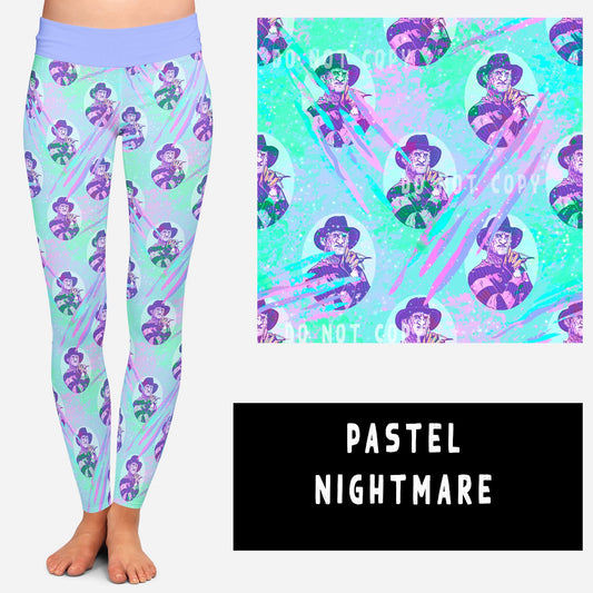 PASTEL ODDITY RUN-PASTEL NIGHTMARE LEGGINGS/JOGGERS