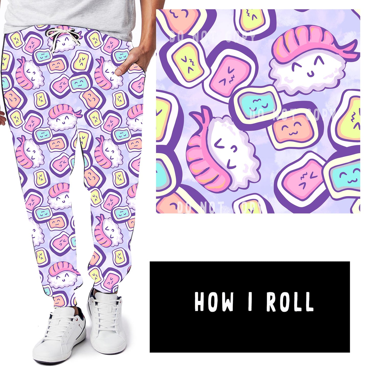 PASTEL ODDITY RUN-HOW I ROLL LEGGINGS/JOGGERS