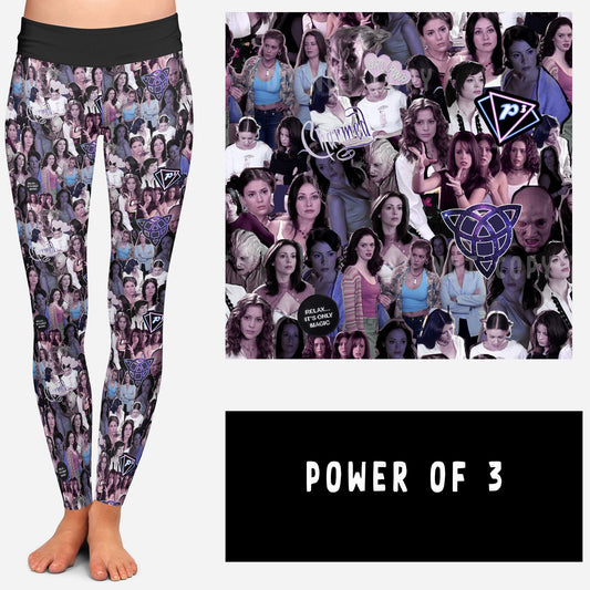 NOSTALGIC WEIRDOS RUN-POWER OF 3 LEGGINGS/JOGGERS