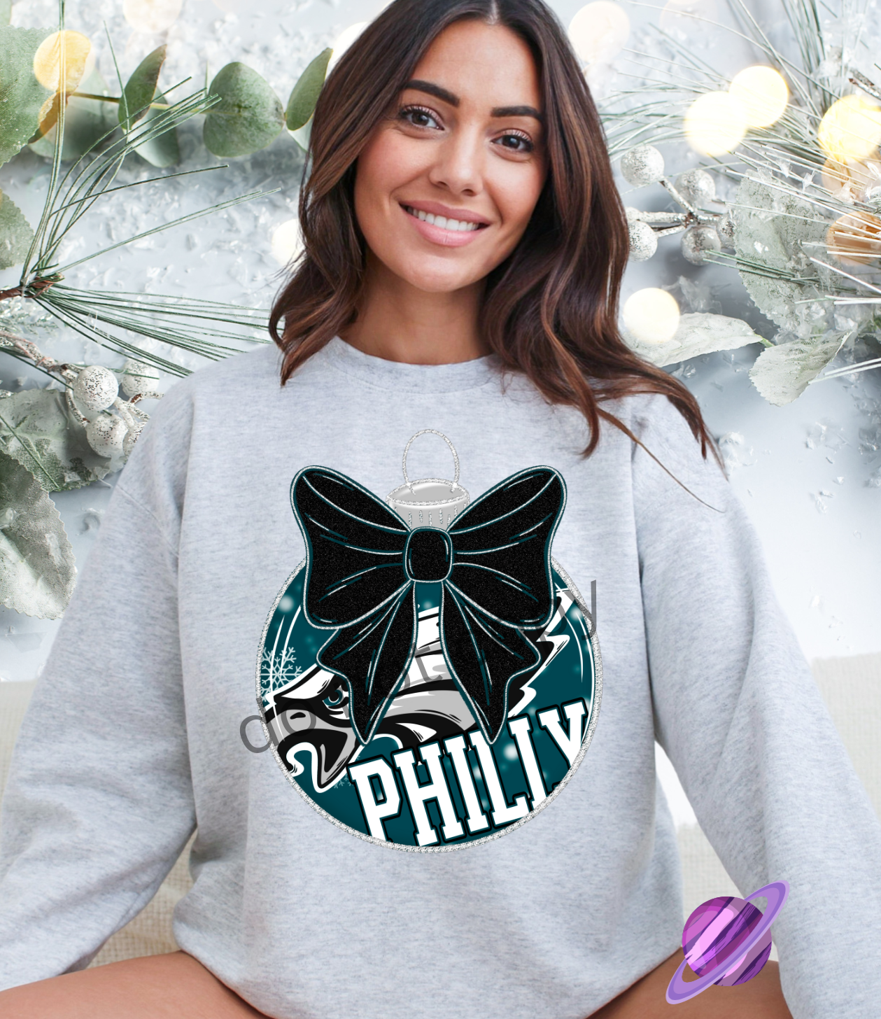 FOOTBALL ORNAMENT BLING SWEATSHIRT (MULTIPLE CHOICES) PART 3