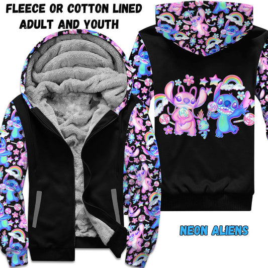 NEON ALIENS- FLEECE/COTTON LINED JACKETS RUN 12 PREORDER CLOSING 11/29