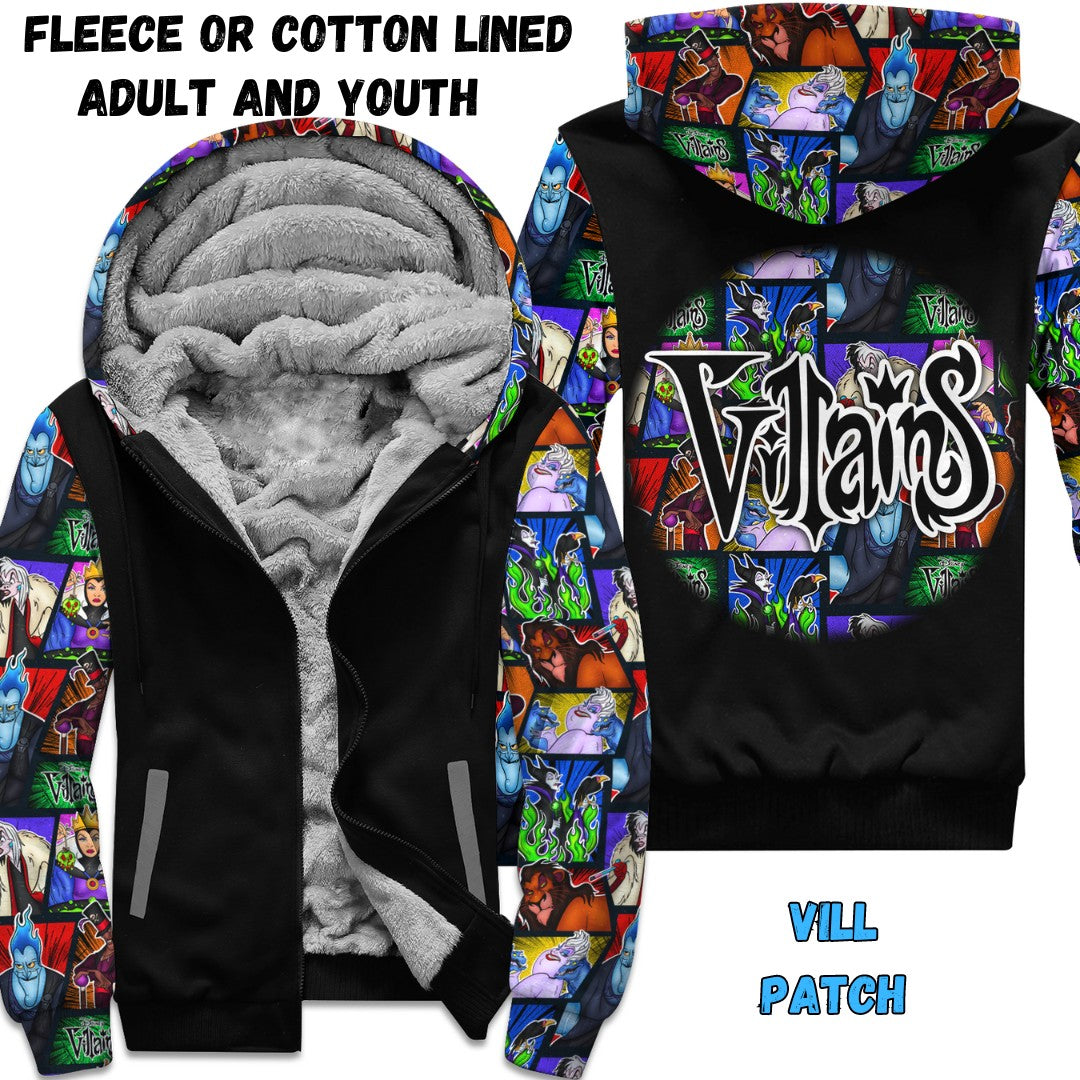 VILL PATCH- FLEECE/COTTON LINED JACKETS RUN 12 PREORDER CLOSING 11/29