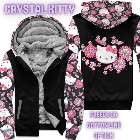 CRYSTAL KITTY- FLEECE/COTTON LINED JACKETS RUN 12 PREORDER CLOSING 11/29