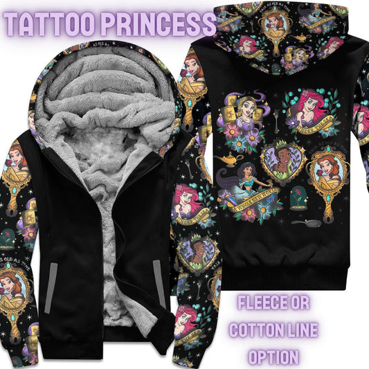 TATTOO PRINCESS- FLEECE/COTTON LINED JACKETS RUN 12 PREORDER CLOSING 11/29