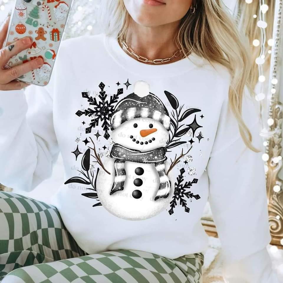 GREY SNOWMAN SWEATSHIRT