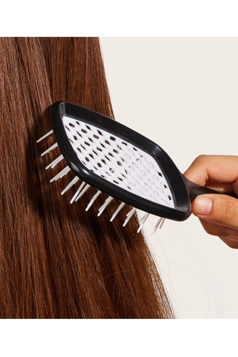 'Viral' Detangling Hairbrush - Black/White