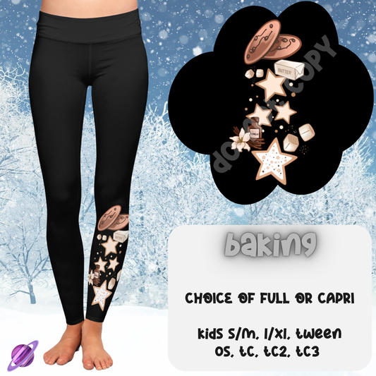 BAKING - BOOT RUN 1 - LEGGING/CAPRI PREORDER CLOSING 10/8