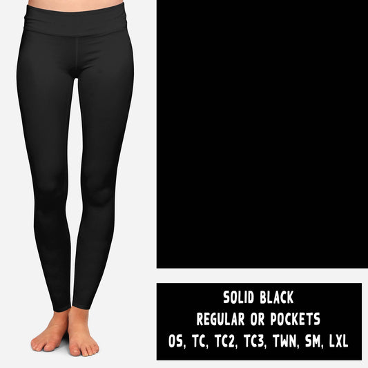 SOLIDS RUN-BLACK LEGGINGS/JOGGERS