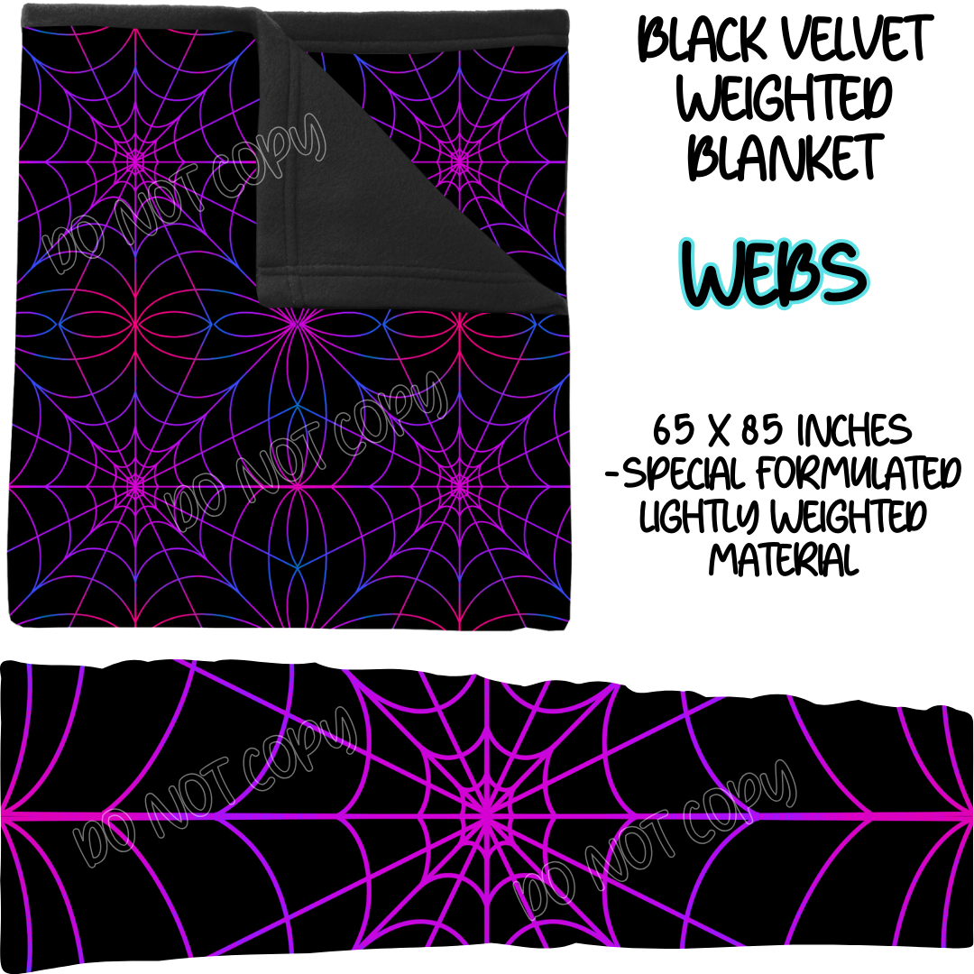 WEBS - BLACK VELVET WEIGHTED BLANKET ROUND 4 PREORDER CLOSING 10/16