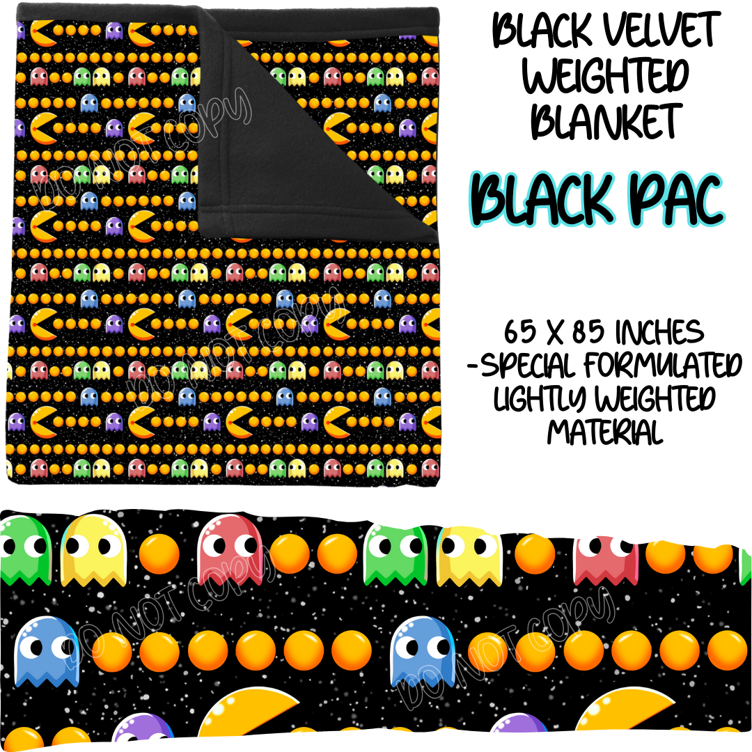 BLACK PAC - BLACK VELVET WEIGHTED BLANKET ROUND 4 PREORDER CLOSING 10/16