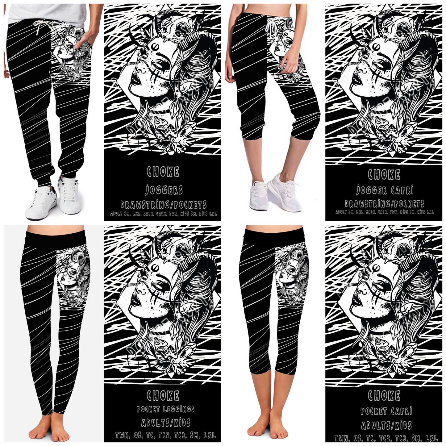 DARK TWISTED RUN- CHOKE-LEGGING/JOGGER