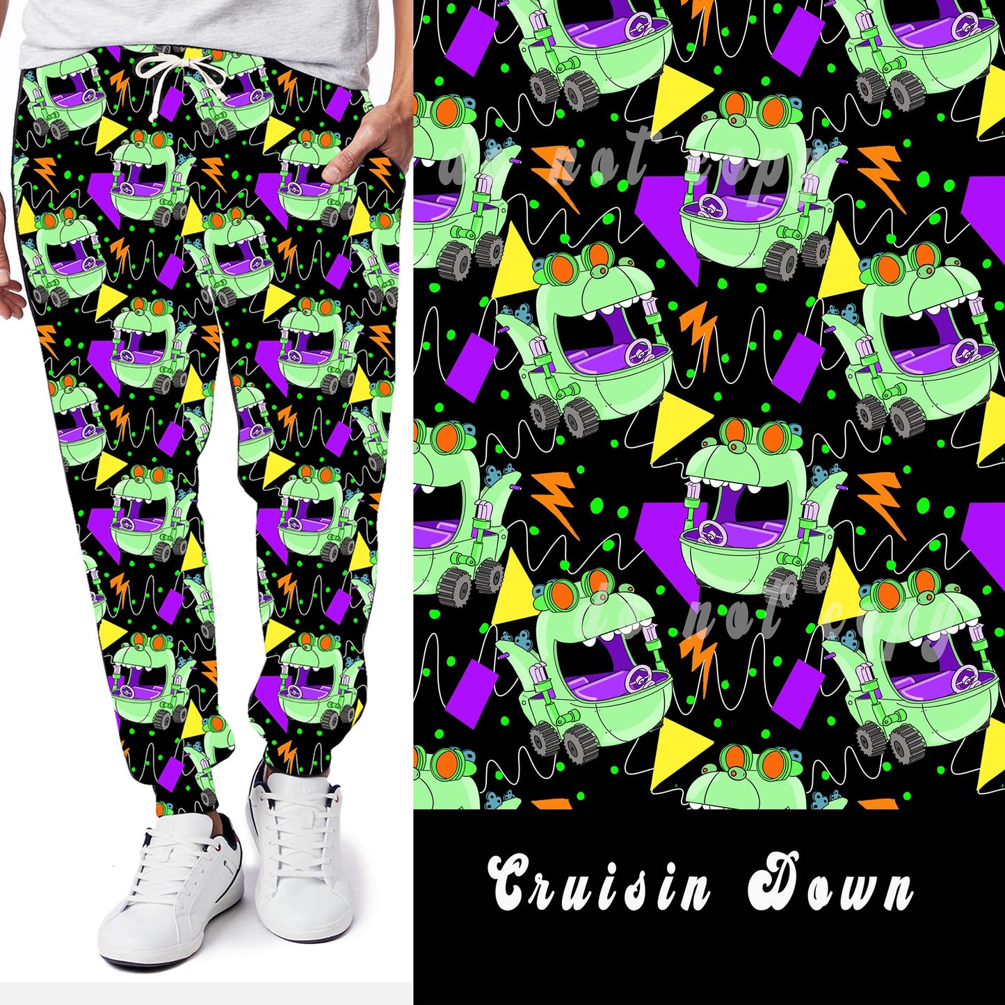 90'S TOON RUN-CRUISIN DOWN LEGGINGS/JOGGERS