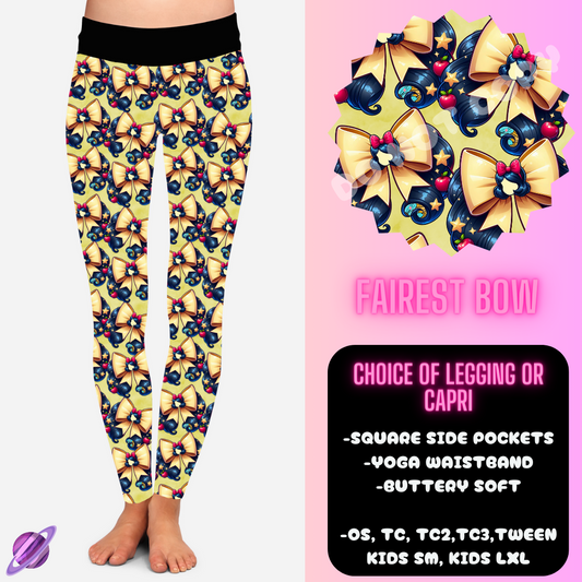 FAIREST BOW - BOW RUN LEGGING/CAPRI PREORDER CLOSING 4/7 ETA MAY