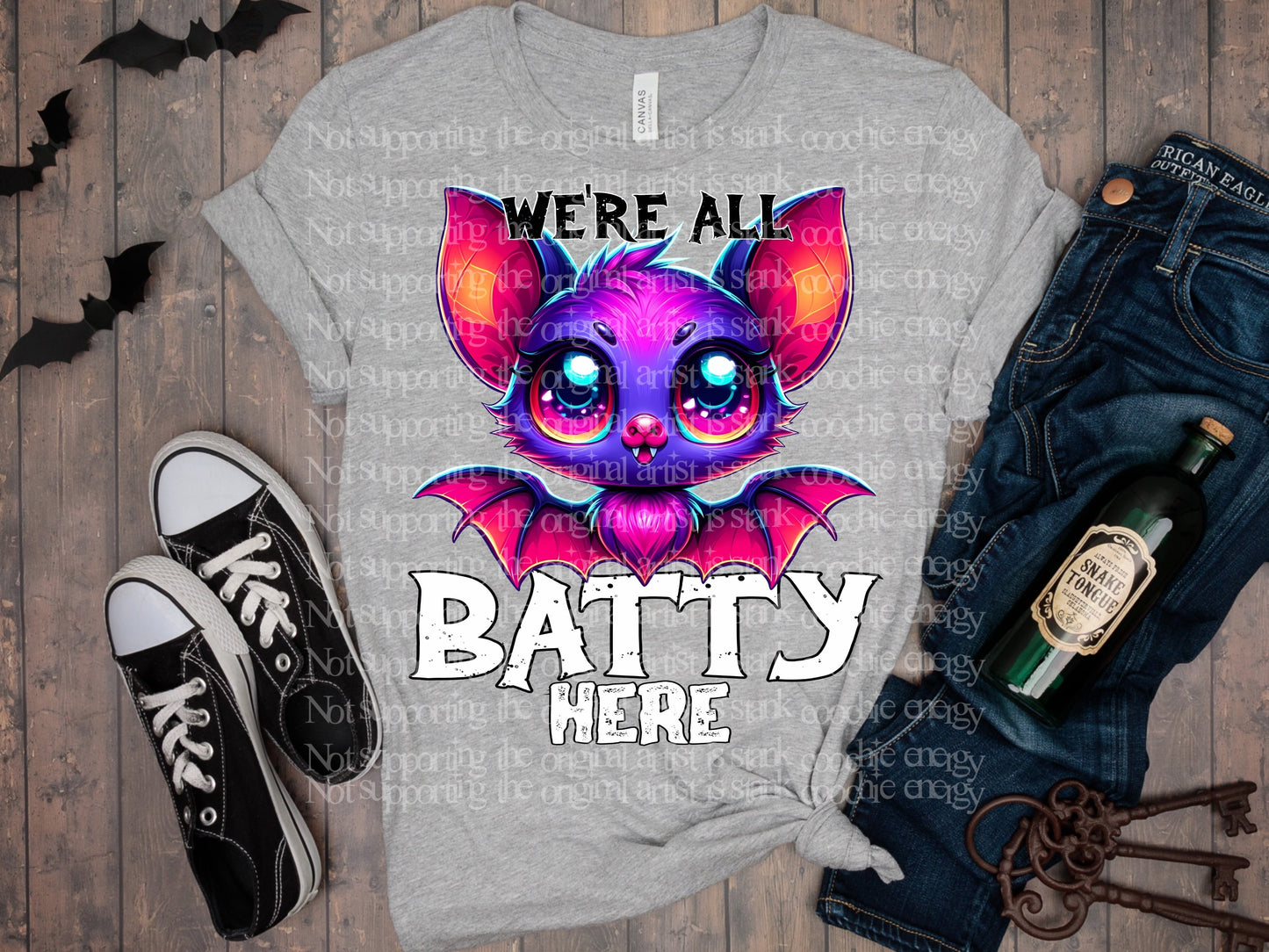 WERE ALL BATTY HERE TEE