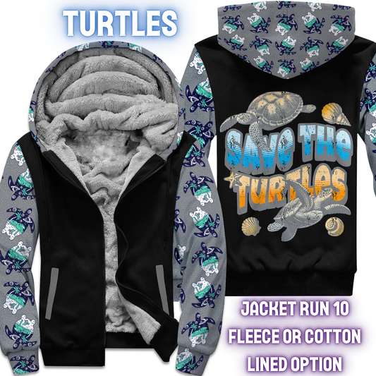 TURTLES - FLEECE/COTTON LINED JACKETS RUN 10 PREORDER CLOSING 10/26