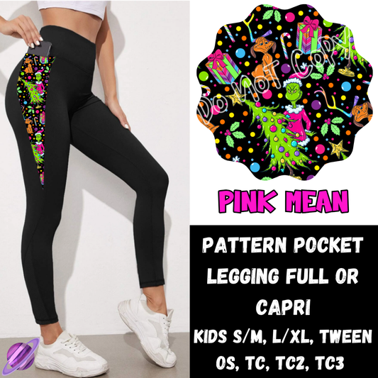 PINK MEAN -PPO12 - LEGGING/CAPRI PREORDER CLOSING 10/8