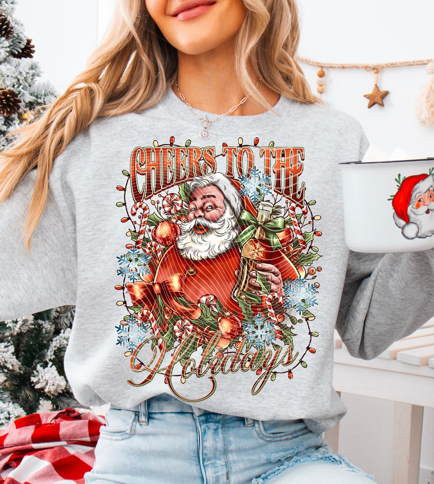 SANTA CREWNECK SWEATSHIRT