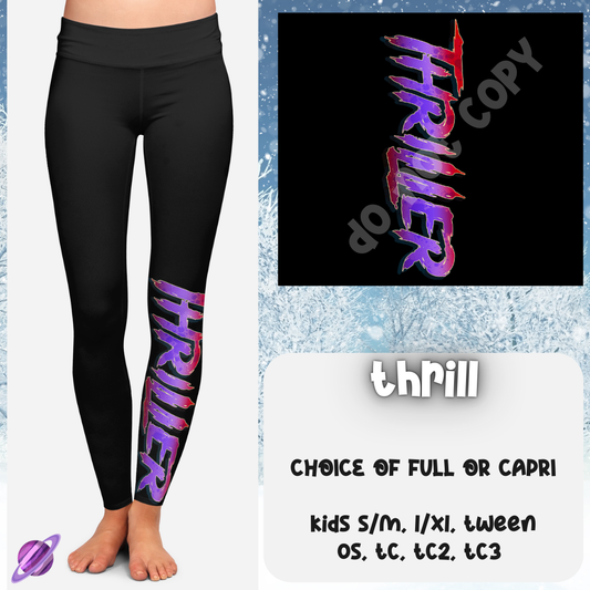 THRILL  - ONE LEG LEGGING & HOODIE RUN - LEGGING/CAPRI PREORDER CLOSING 10/24