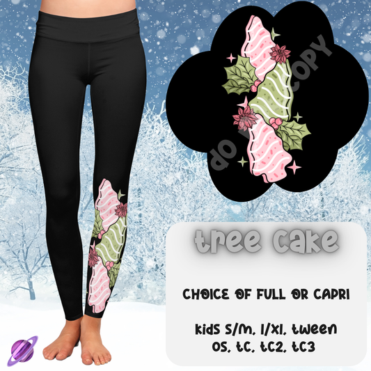 TREE CAKE - BOOT RUN 1 - LEGGING/CAPRI PREORDER CLOSING 10/8