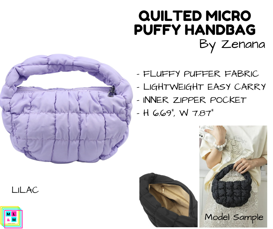 Quilted Micro Puffy Handbag - Multiple Colors