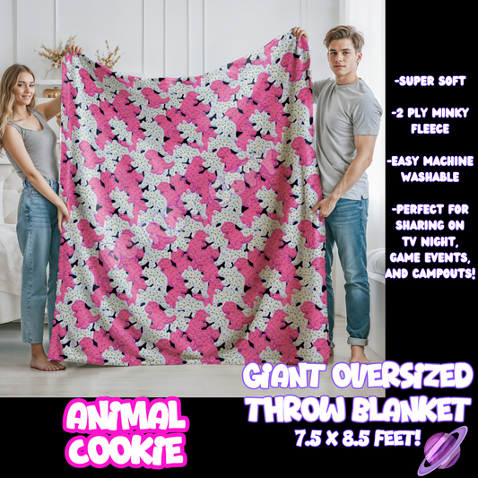 ANIMAL COOKIE - GIANT SHAREABLE THROW BLANKETS ROUND 10-PREORDER CLOSING 12/2