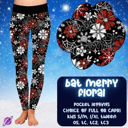 BAT MERRY FLORAL - LEGGING/CAPRI WINTER RUN CLOSING 10/29