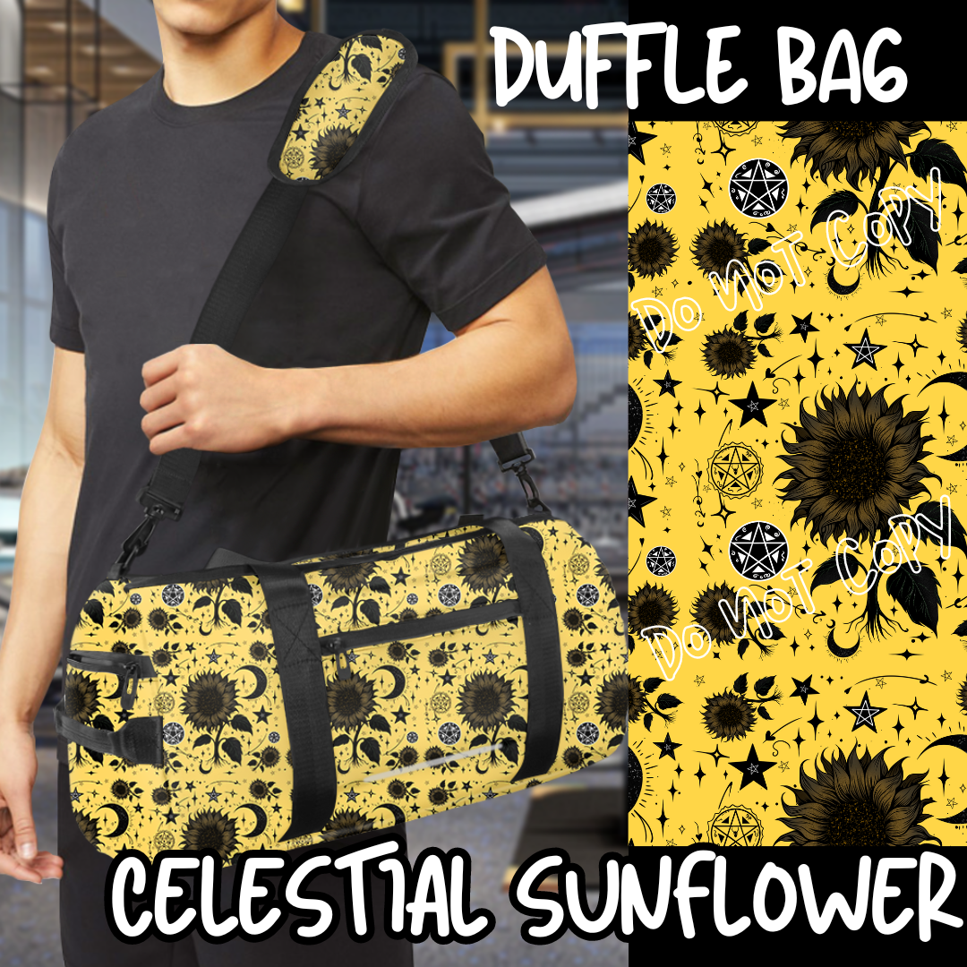 CELESTIAL SUNFLOWER - BAG RUN 3 - DUFFLE BAG - PREORDER CLOSING 10/22