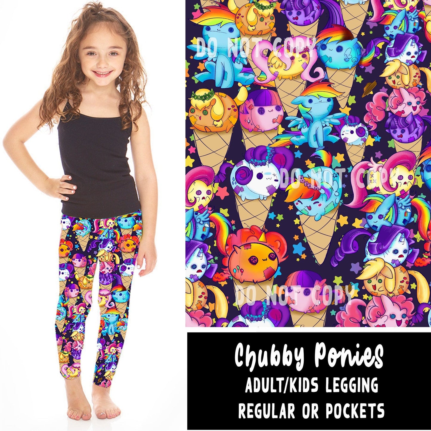 SPRING BASH RUN-CHUBBY PONIES LEGGINGS/JOGGERS