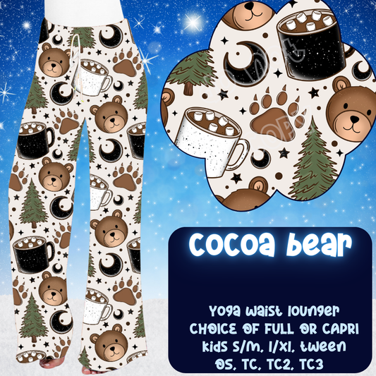 COCOA BEAR  - LOUNGER WINTER RUN CLOSING 10/29