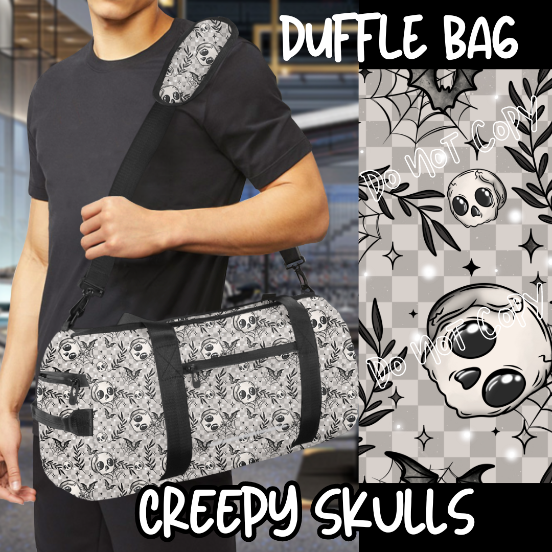 CREEPY SKULLS - BAG RUN 3 - DUFFLE BAG - PREORDER CLOSING 10/22