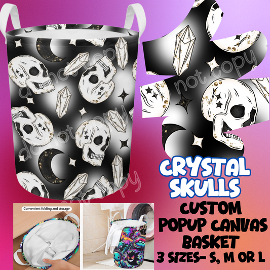 CRYSTAL SKULLS - STORAGE BASKETS - PREORDER CLOSING 12/4