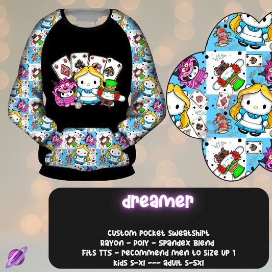 DREAMER - POCKET SWEATSHIRT - KITTY COSPLAY RUN CLOSING 11/15