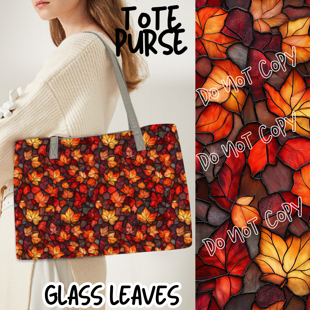 GLASS LEAVES  - BAG RUN 3 - TOTE PURSE - PREORDER CLOSING 10/22