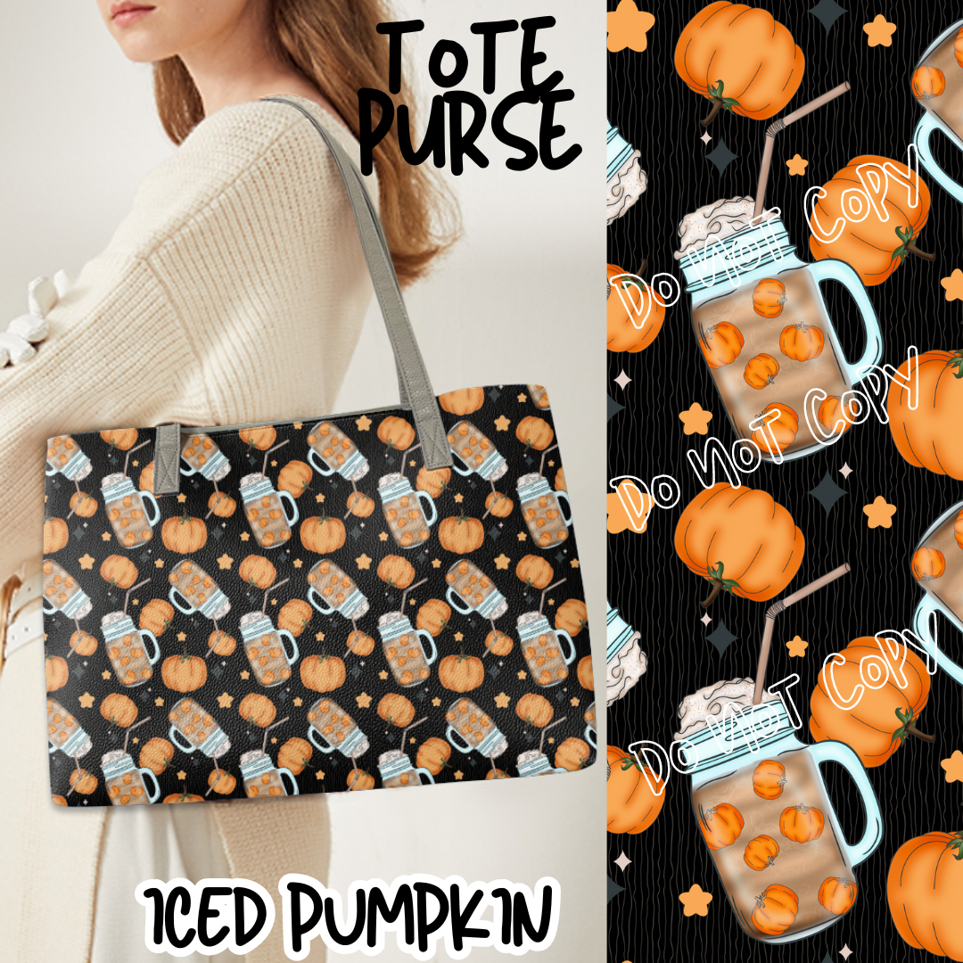 ICED PUMPKIN - BAG RUN 3 - TOTE PURSE - PREORDER CLOSING 10/22