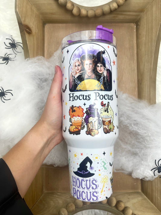 Purple Halloween tumbler