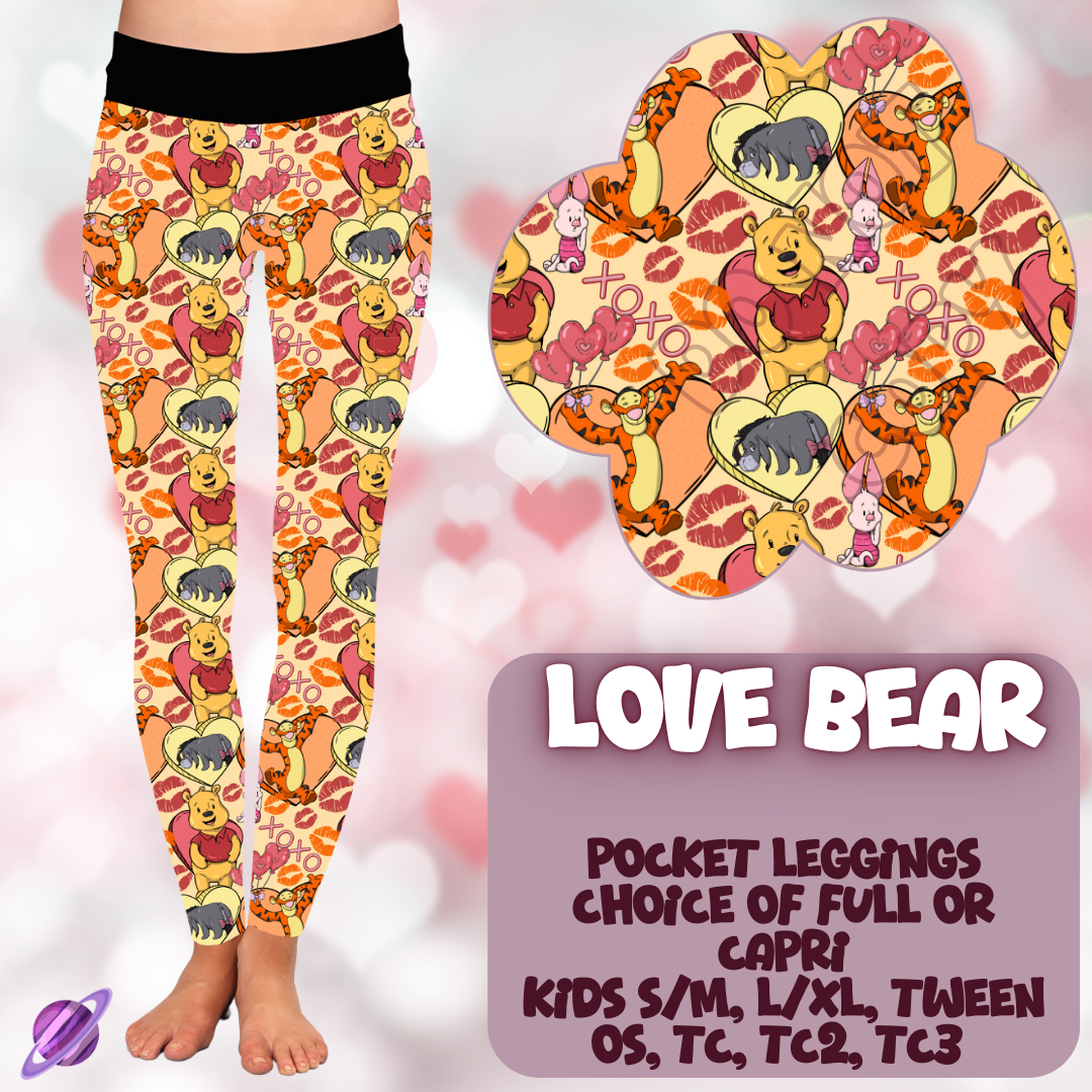 LOVE BEAR - LEGGING/JOGGER/LOUNGER - LOVE YOU RUN PREORDER CLOSING 11/30