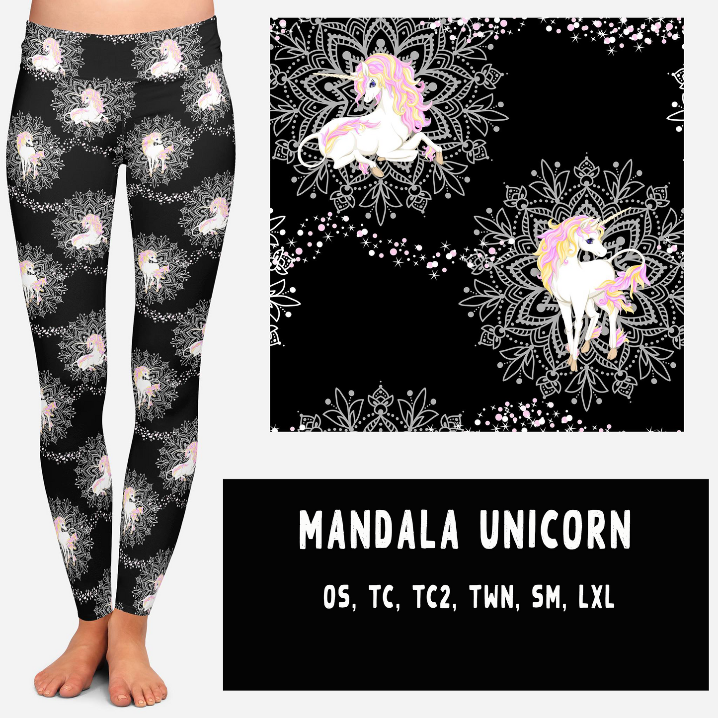 MANDALA UNICORN LEGGINGS AND JOGGERS