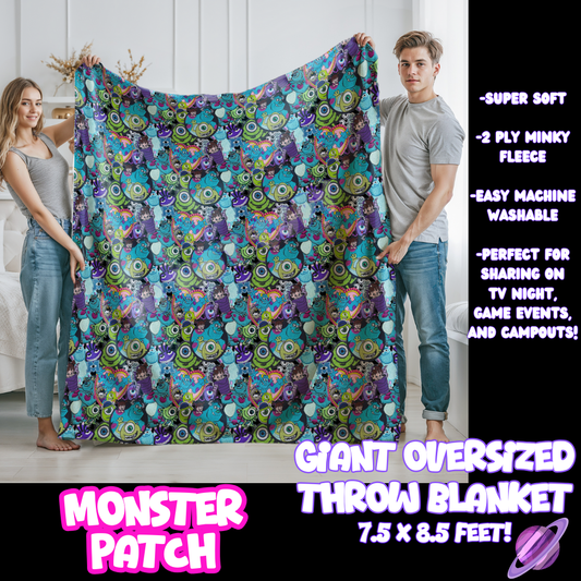 MONSTER PATCH- GIANT SHAREABLE THROW BLANKETS ROUND 10-PREORDER CLOSING 12/2