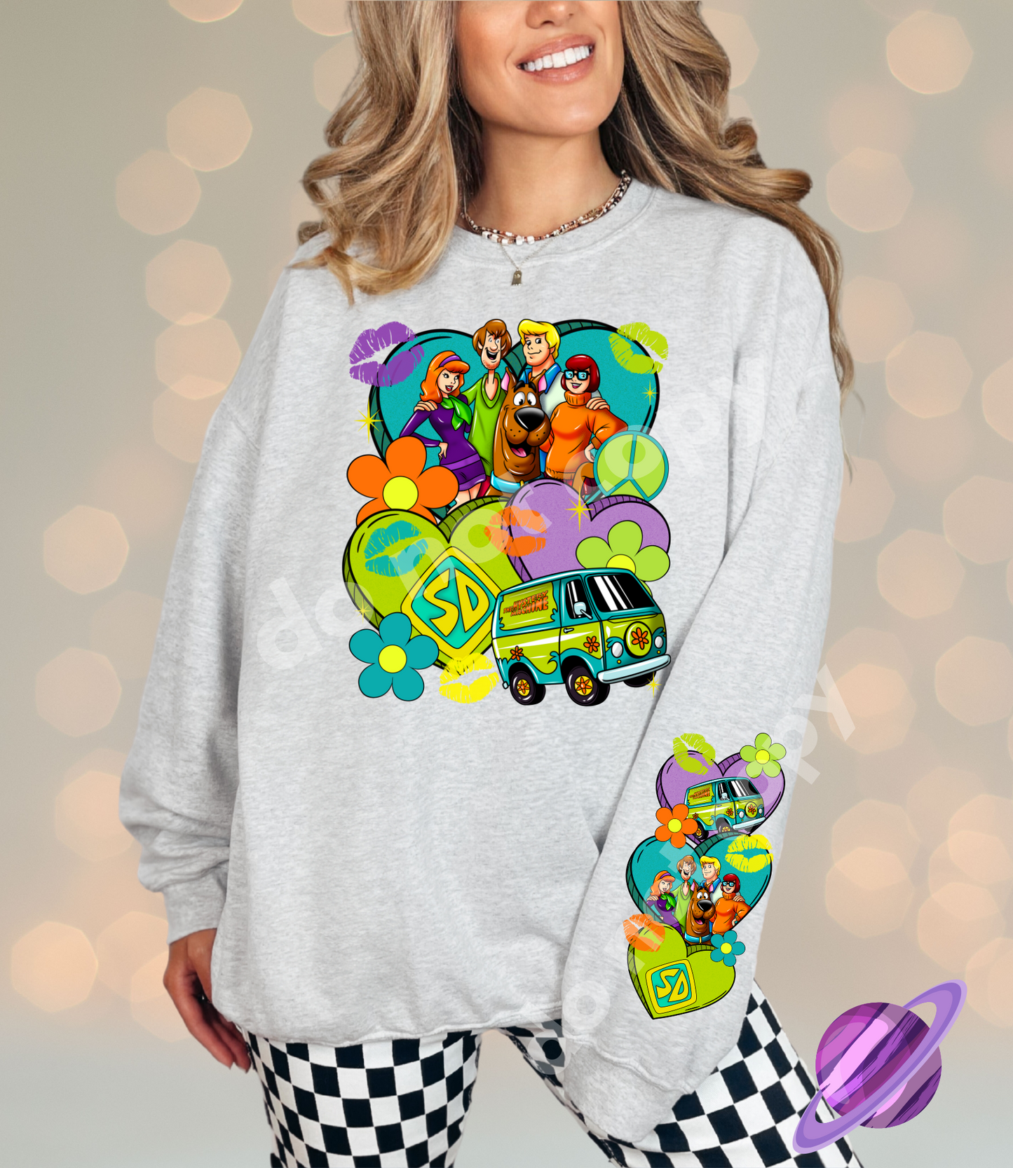 MYSTERY LOVE - CREWNECK SWEATSHIRT W/ SLEEVE PRINT