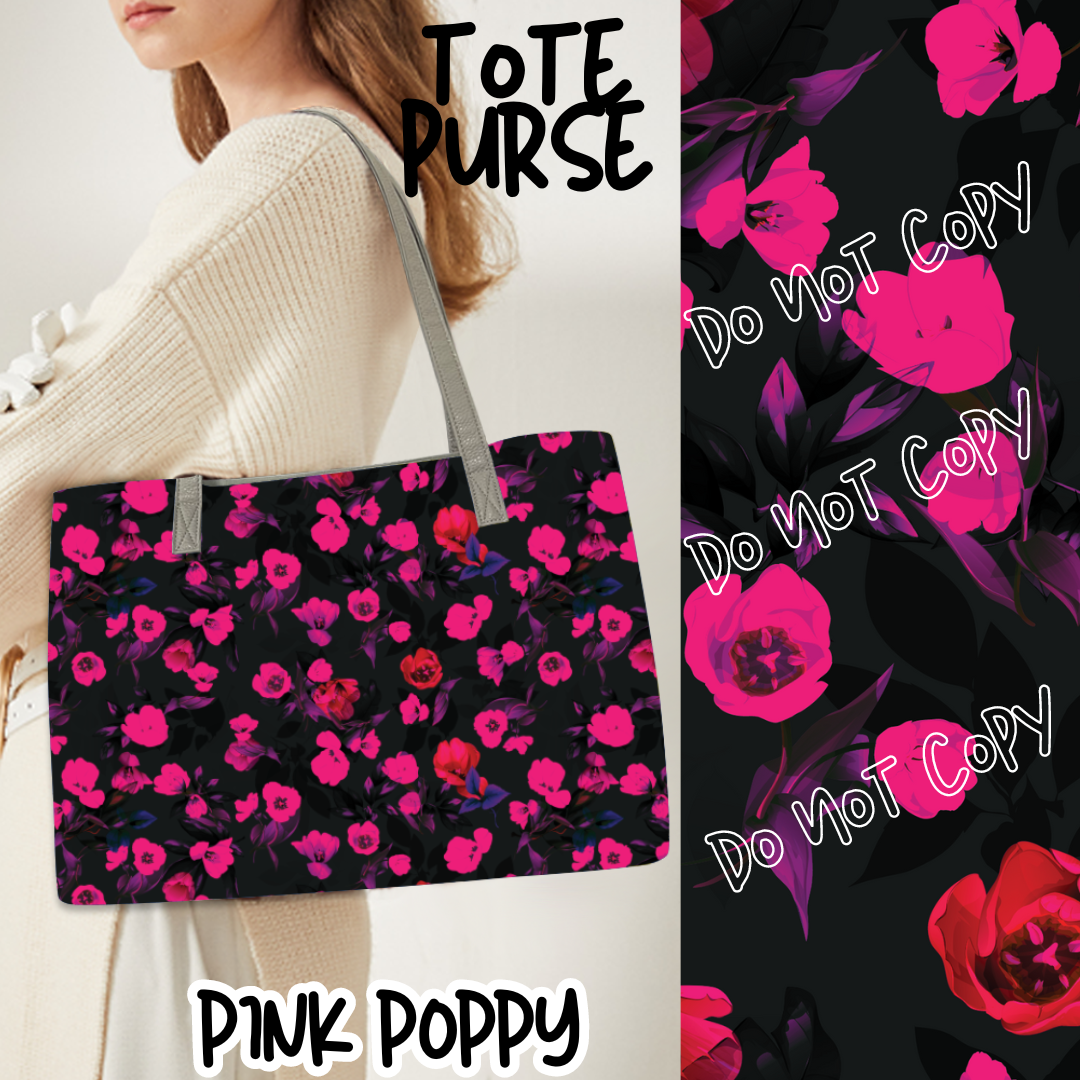 PINK POPPY - BAG RUN 3 - TOTE PURSE - PREORDER CLOSING 10/22