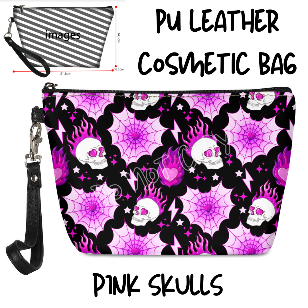 PINK SKULLS - BAG RUN 3 - COSMETIC BAG - PREORDER CLOSING 10/22