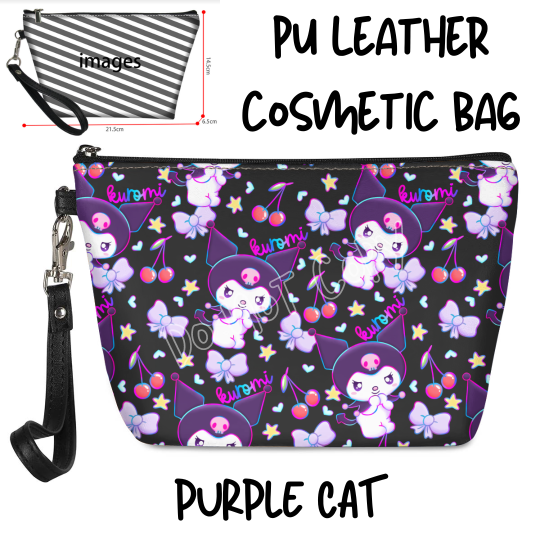 PURPLE CAT - BAG RUN 3 - COSMETIC BAG - PREORDER CLOSING 10/22