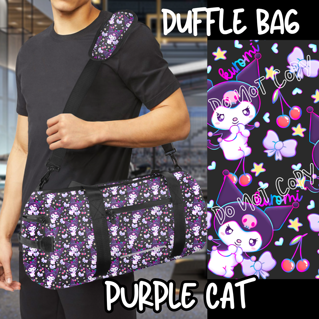 PURPLE CAT - BAG RUN 3 - DUFFLE BAG - PREORDER CLOSING 10/22