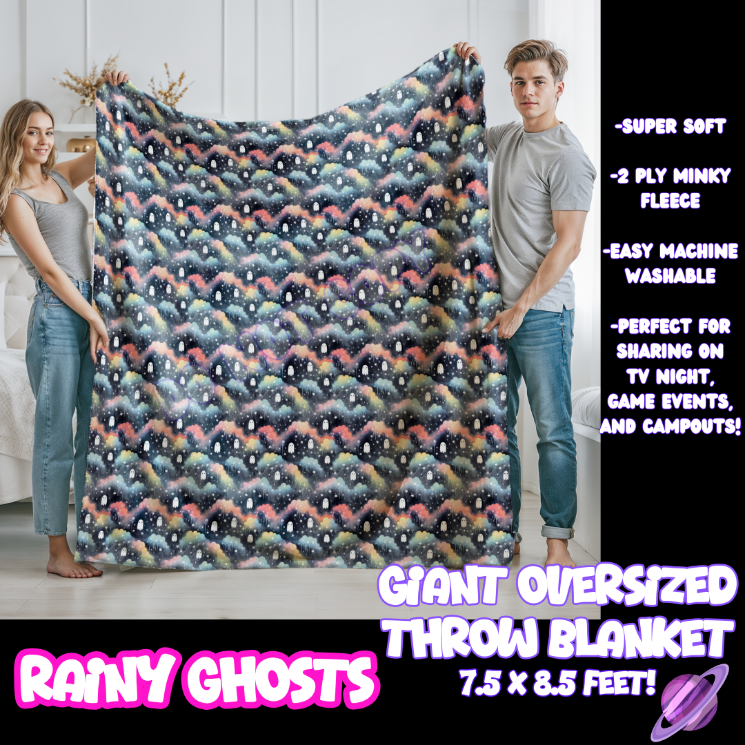 RAINY GHOSTS - GIANT SHAREABLE THROW BLANKETS ROUND 10-PREORDER CLOSING 12/2