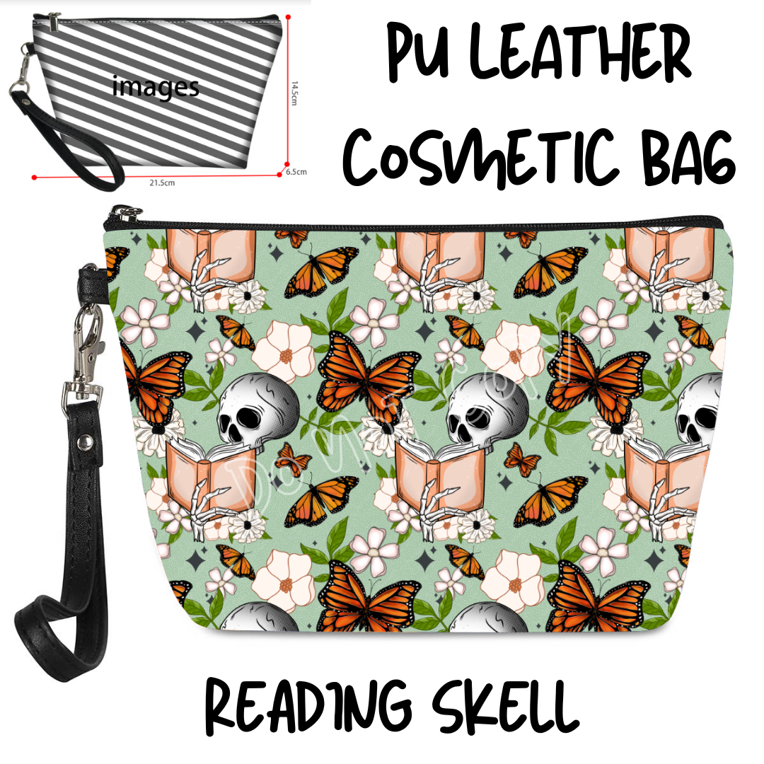 READING SKELL - BAG RUN 3 - COSMETIC BAG - PREORDER CLOSING 10/22