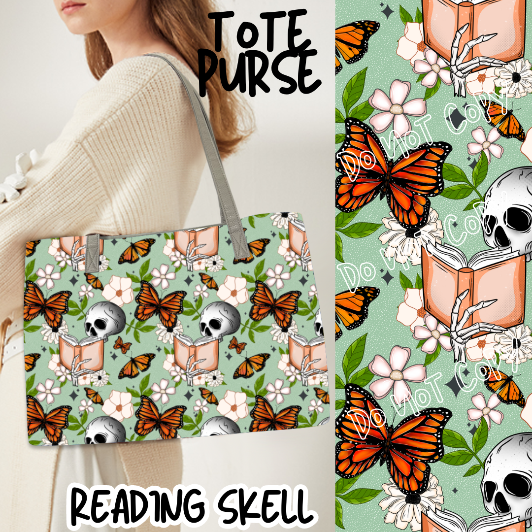 READING SKELL - BAG RUN 3 - TOTE PURSE - PREORDER CLOSING 10/22