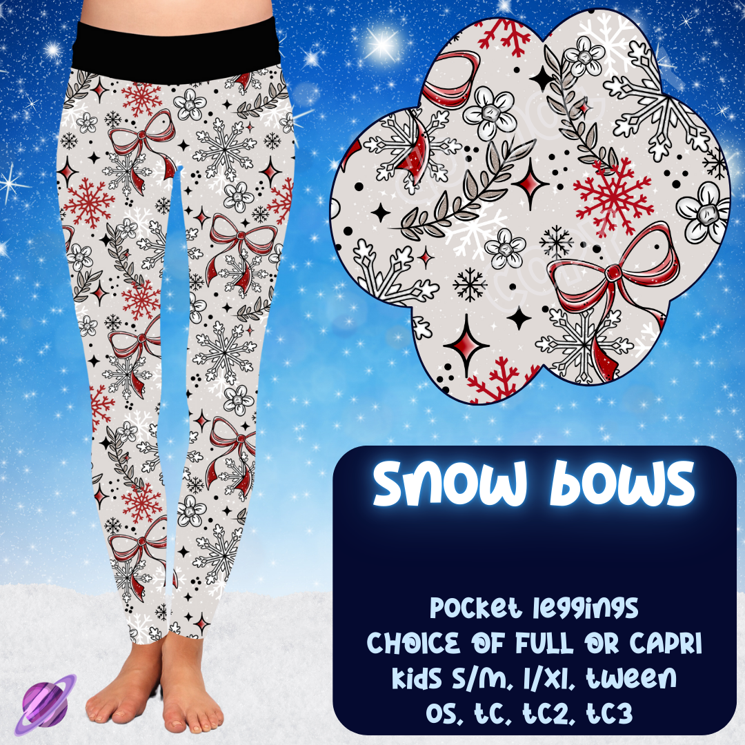 SNOW BOWS - LEGGING/CAPRI WINTER RUN CLOSING 10/29