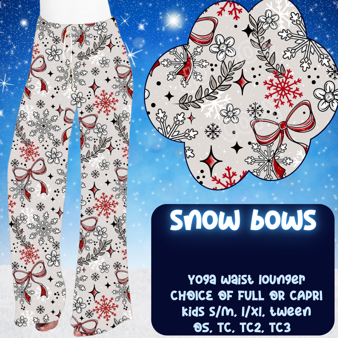 SNOW BOWS - LOUNGER WINTER RUN CLOSING 10/29